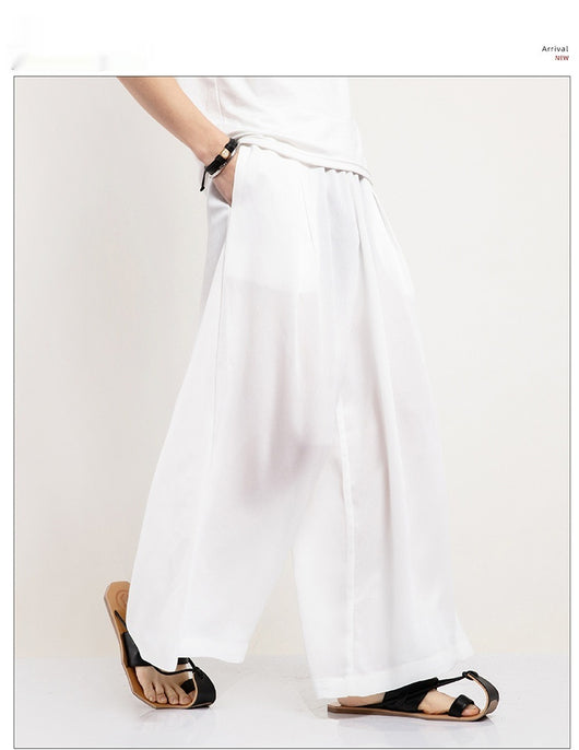 Pantalones Casuales Rectos Holgados Inspirados en Estilo Asiático - Image 8