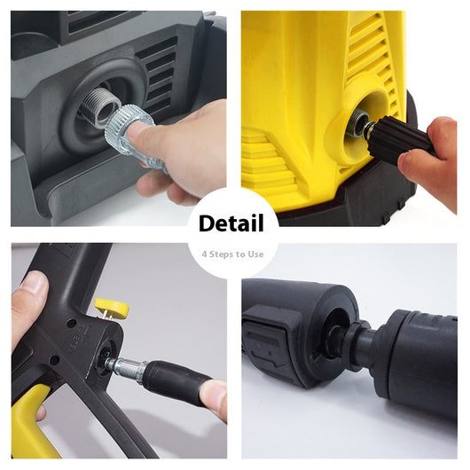 Lavadora de Alta Presión Automática 1400W con Cebado Automático - Image 4
