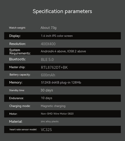 Reloj Inteligente Deportivo con Pantalla Grande HD - Monitor de Frecuencia Cardíaca y Presión Arterial - Image 13