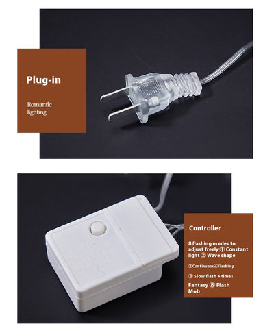Guirnalda de Luces LED con Fibra Óptica Floral Intermitente para Bodas - Image 17