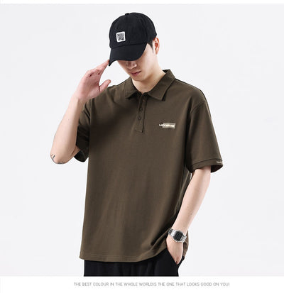 Polo Retro con Textura Bordada para Hombre - Image 17