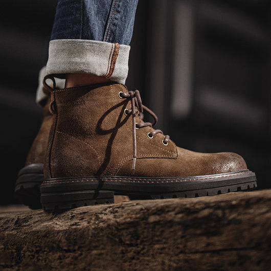 Botas Martin Retro Workwear de Caña Media Estilo Británico para Hombre - Image 9