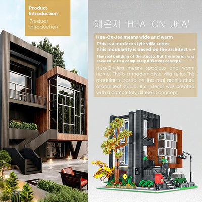 Set de Construcción Arquitectónico Moderno - Serie Ciudad Villa House - Image 18