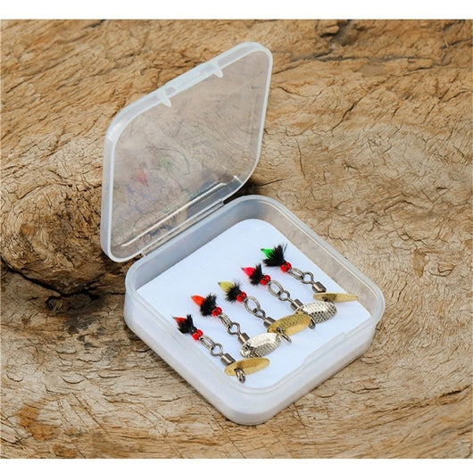 Set de 5 Anzuelos Magnéticos para Pesca con Lentejuelas Giratorias - Image 2