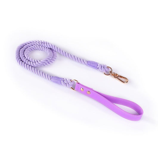 Juego de Collar y Correa para Perros Medianos y Grandes en Cuero y Algodón Tejido - Image 17