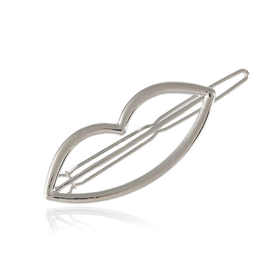 Clip de Cabello Geométrico Triangular de Metal con Motivo Luna - Image 37