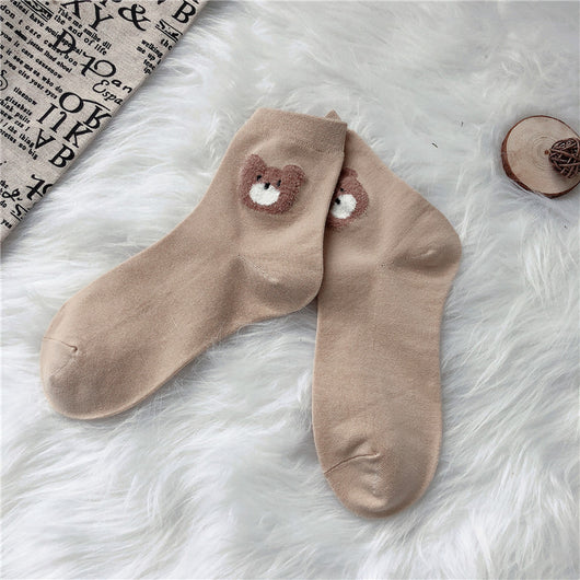 Calcetines Lindos con Oso Cartoon para Mujer - Image 7