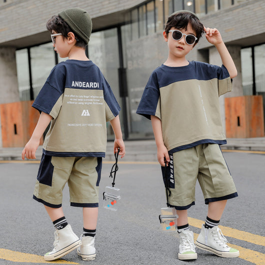 Conjunto Escolar Infantil de Dos Piezas: Blusa Manga Corta y Pantalón - Image 10