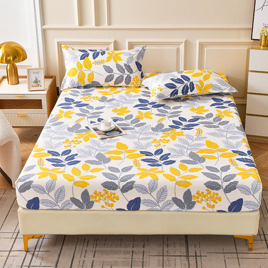 Juego de Sábana Ajustable y Funda de Almohada Estampada en Fibra Sintética - Image 8