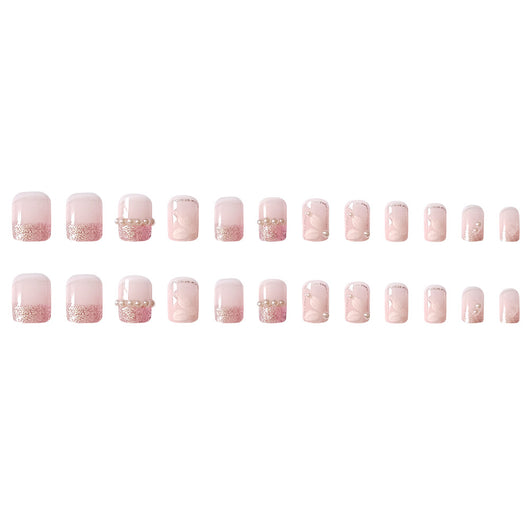 Uñas Postizas Adhesivas Perla Camelia - Diseño Montaña Verano - Image 10