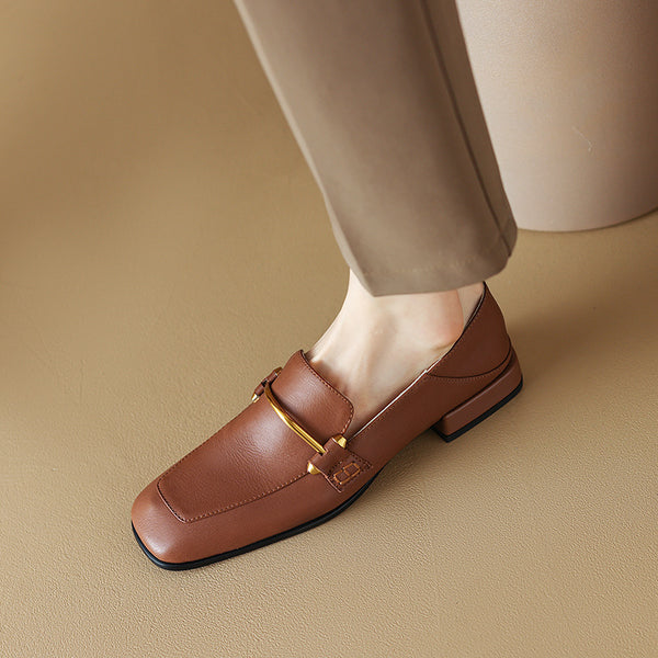 Zapatos Cómodos para Mujer con Punta Cuadrada - Uso Todo Año