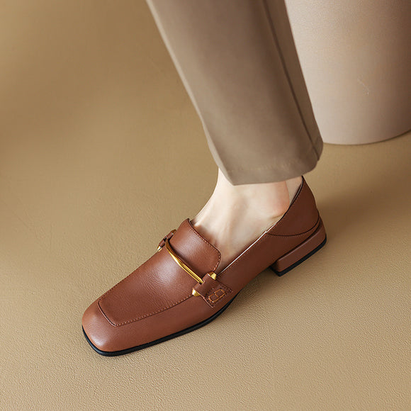 Zapatos Cómodos para Mujer con Punta Cuadrada - Uso Todo Año