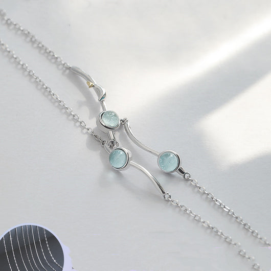Pulsera de Plata Esterlina Música Marina - Diseño Minimalista para Estudiantes - Image 4