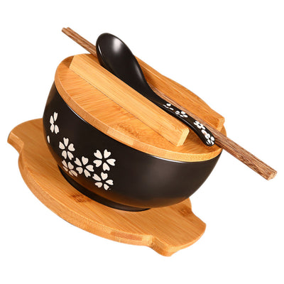 Tazón de Cerámica para Fideos y Arroz con Tapa Estilo Japonés - Image 12