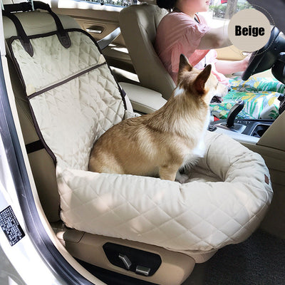 Transportín y Cama de Auto 2 en 1 para Mascotas - Colchoneta Acolchada Plegable - Image 15