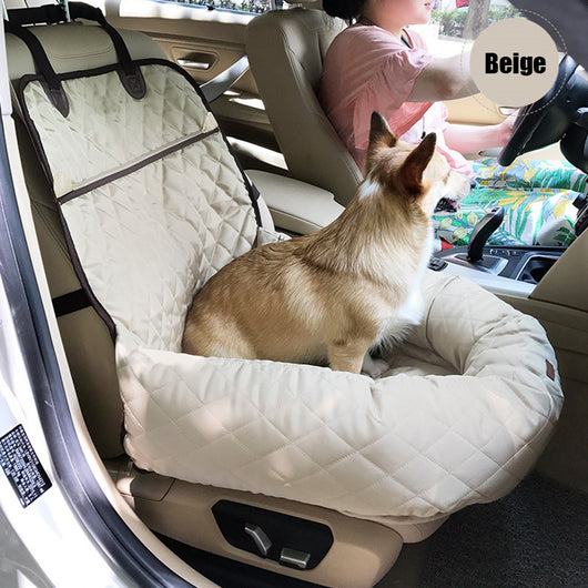 Transportín y Cama de Auto 2 en 1 para Mascotas - Colchoneta Acolchada Plegable - Image 15