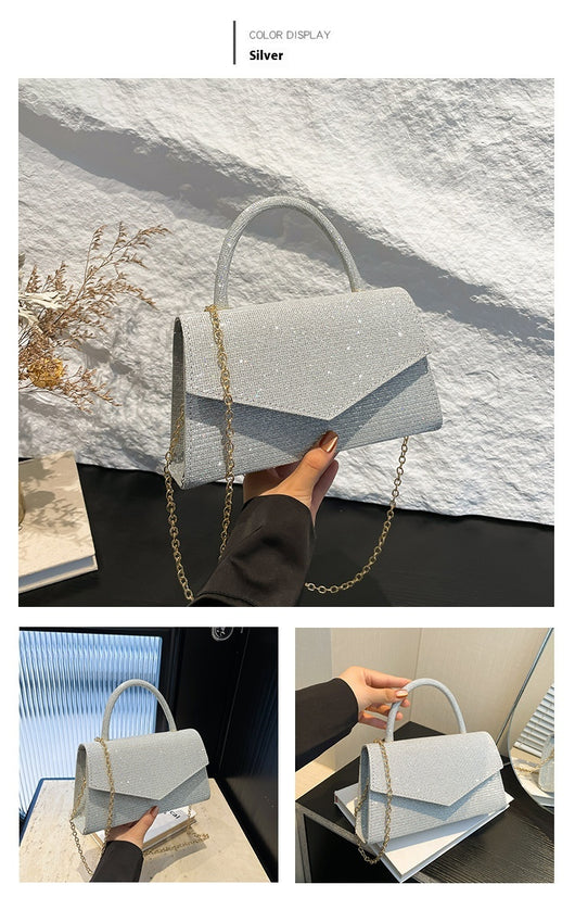 Bolso Cuadrado Pequeño con Diamantes para Mujer - Image 11