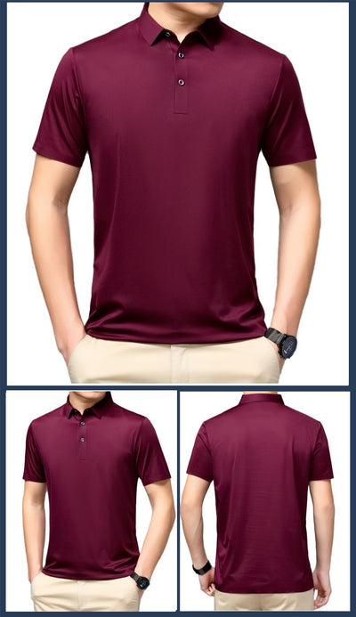 Polo de Seda Mulberry para Hombre - Elegancia y Comodidad - Image 15