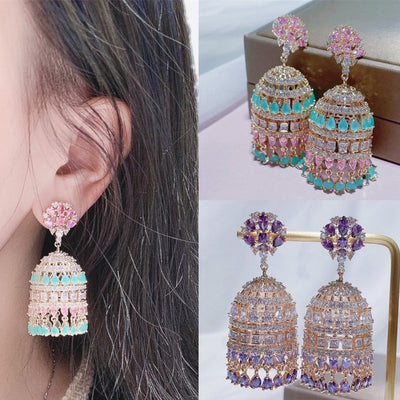 Aretes de Borlas con Circonitas Incrustadas - Elegancia Brillante - Image 7