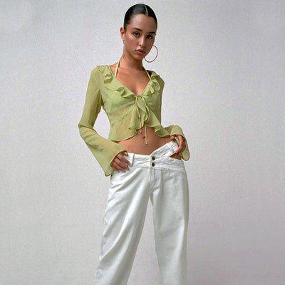 Blusa Transparente Escote Profundo Fungus Edge - Image 22