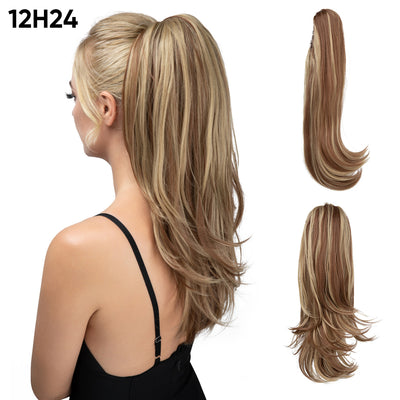 Peluca Corta Estilo Europeo Americana con Cola de Caballo para Mujer - Image 14