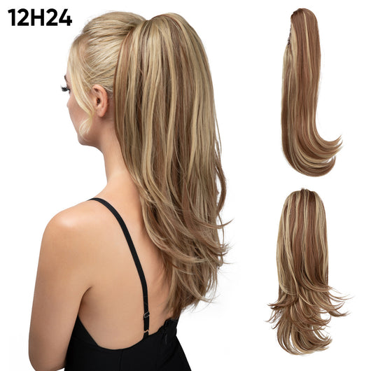 Peluca Corta Estilo Europeo Americana con Cola de Caballo para Mujer - Image 14