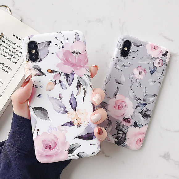 Funda para Celular con Flores Delicadas