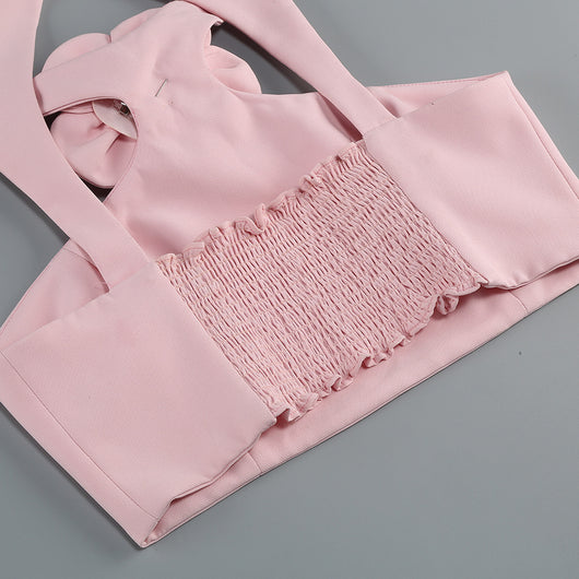 Blusa de Traje Elegante con Falda Floral Decorativa - Image 22