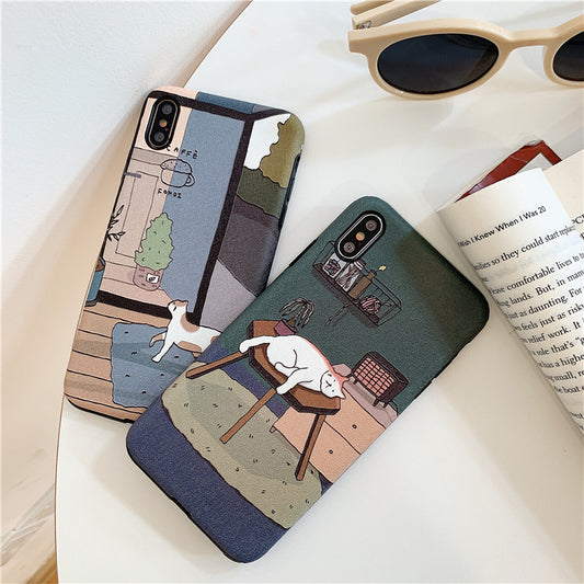 Funda para Celular con Diseño de Gato Relieve Estilo Red - Image 2