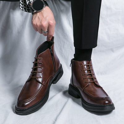 Botas Martin Altas de Invierno para Hombre - Estilo Británico Versátil - Image 7