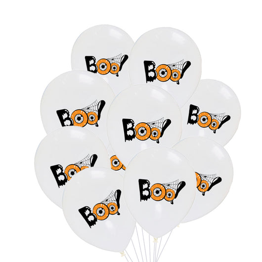 Juego de 10 Globos de Látex con Diseños de Halloween - Image 17