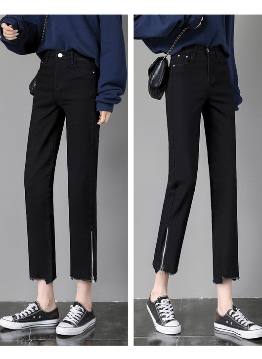 Pantalones Slim Cintura Alta para Mujer - Corte Cigarrillo - Image 9