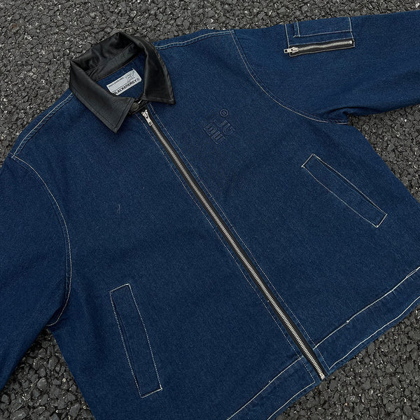 Chaqueta de Mezclilla Pesada en Colores Primarios
