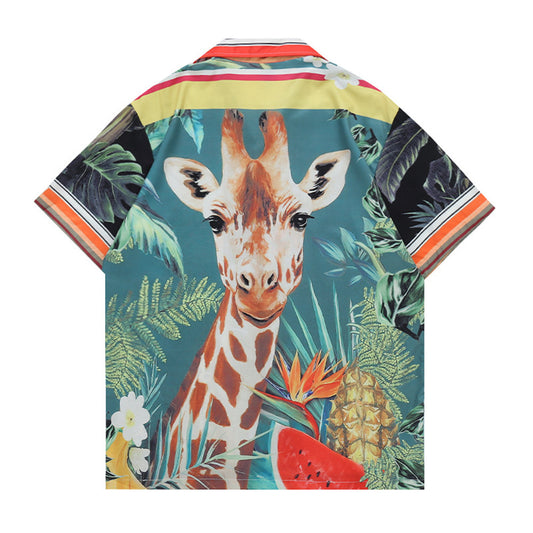 Camisa Cubana Floral Suelta para Hombre y Mujer - Image 2