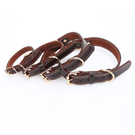 Collar para Perro en Cuero Genuino Premium