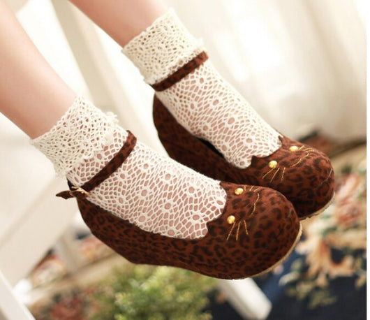 Zapatos Plataforma Leopardo con Cuña para Mujer - Image 2