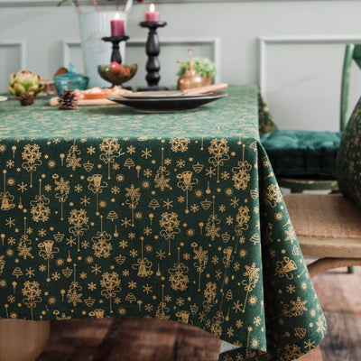 Mantel Navideño Rojo con Detalles Dorados - Image 17