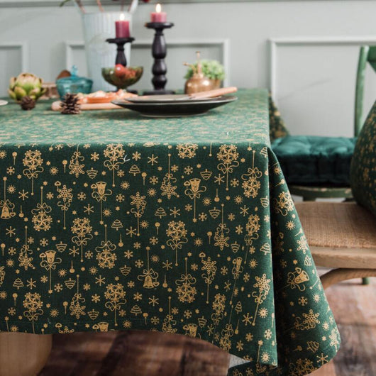 Mantel Navideño Rojo con Detalles Dorados - Image 17