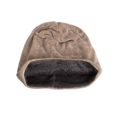 Gorro de Invierno Hombre Terciopelo Pana Tejido Térmico - Image 3