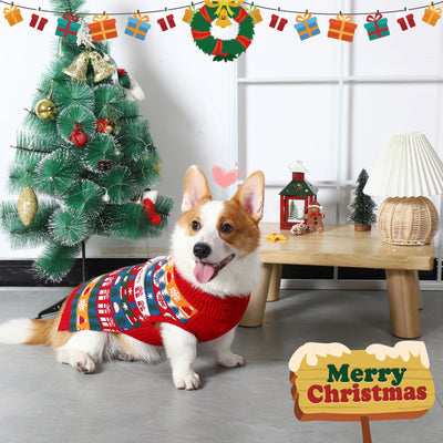 Suéter Navideño para Mascotas Rojo en Acrílico - Image 12