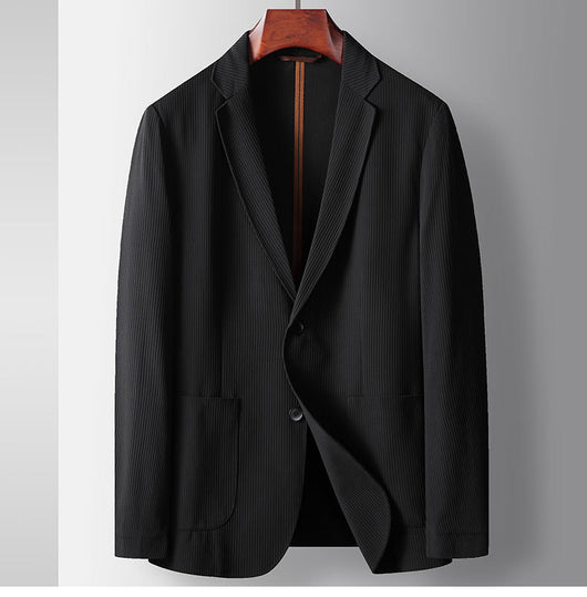 Blazer Ejecutivo Elástico de Color Liso para Hombre - Image 14