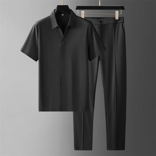 Blusa Sin Costuras Ultrafina de Seda Helada con Adhesivo - Manga Corta Verano - Image 4