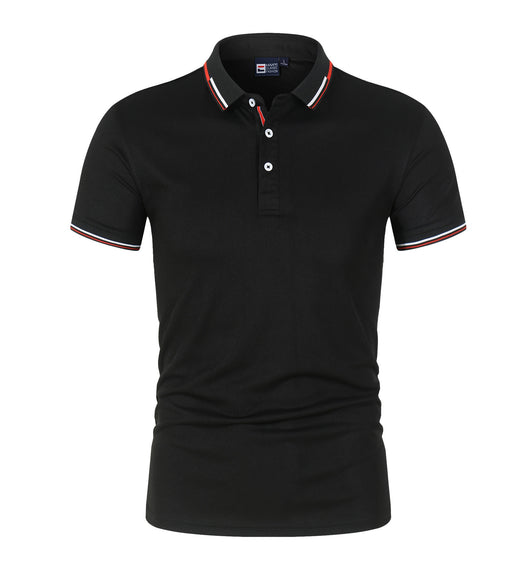 Polo Clásico Liso para Hombre con Cuello de Pie y Mangas Cortas - Image 6