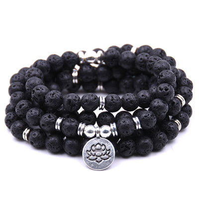 Pulsera Buddha de Plata con Cuentas de Loto - Yoga y Espiritualidad - Image 9