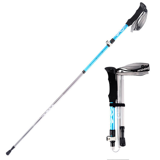 Bastones de Trekking Plegables de Aluminio con Cierre Externo - 5 Secciones Portátiles - Image 16