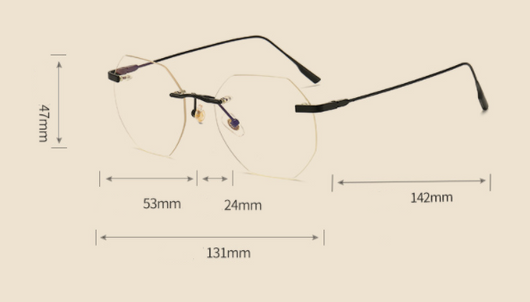 Gafas Sin Marco Doradas - Diseño Elegante para Hombre - Image 14
