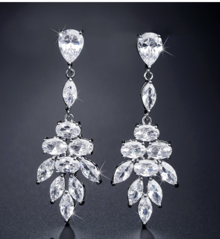 Aretes Largos de Circonita AAA con Estilo Creativo Elegante - Image 16