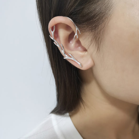 Aretes de Plata 925 Diseño Cuernos de Hada Mística - Image 9