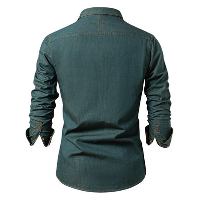 Chaqueta Casual de Algodón Puro Resistente a Arrugas para Hombre - Image 19