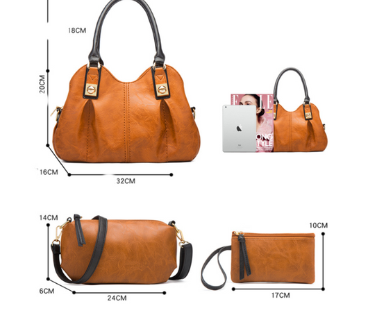 Bolsa Maternal Asimétrica de Cuatro Piezas Gran Capacidad - Image 7